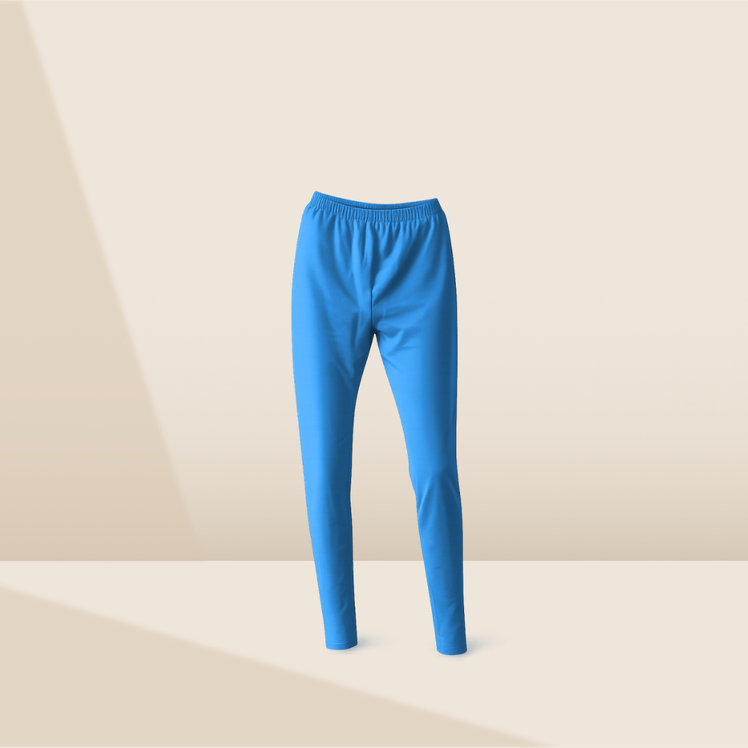 Full Length Leggings - Crystal Sky Blue