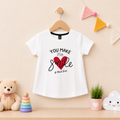 Girls T-Shirts - You Make Me Smile (White)