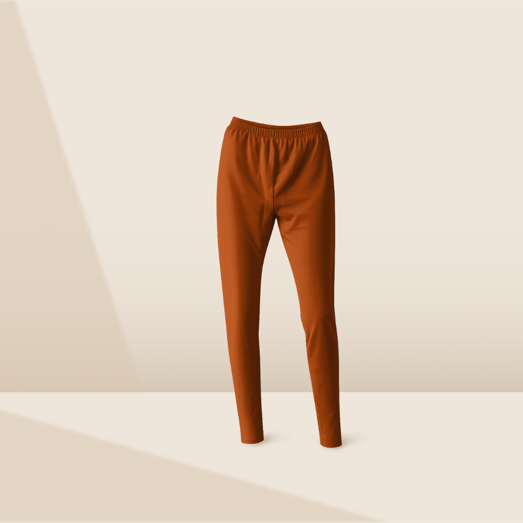 Full Length Leggings - Burnt Rust