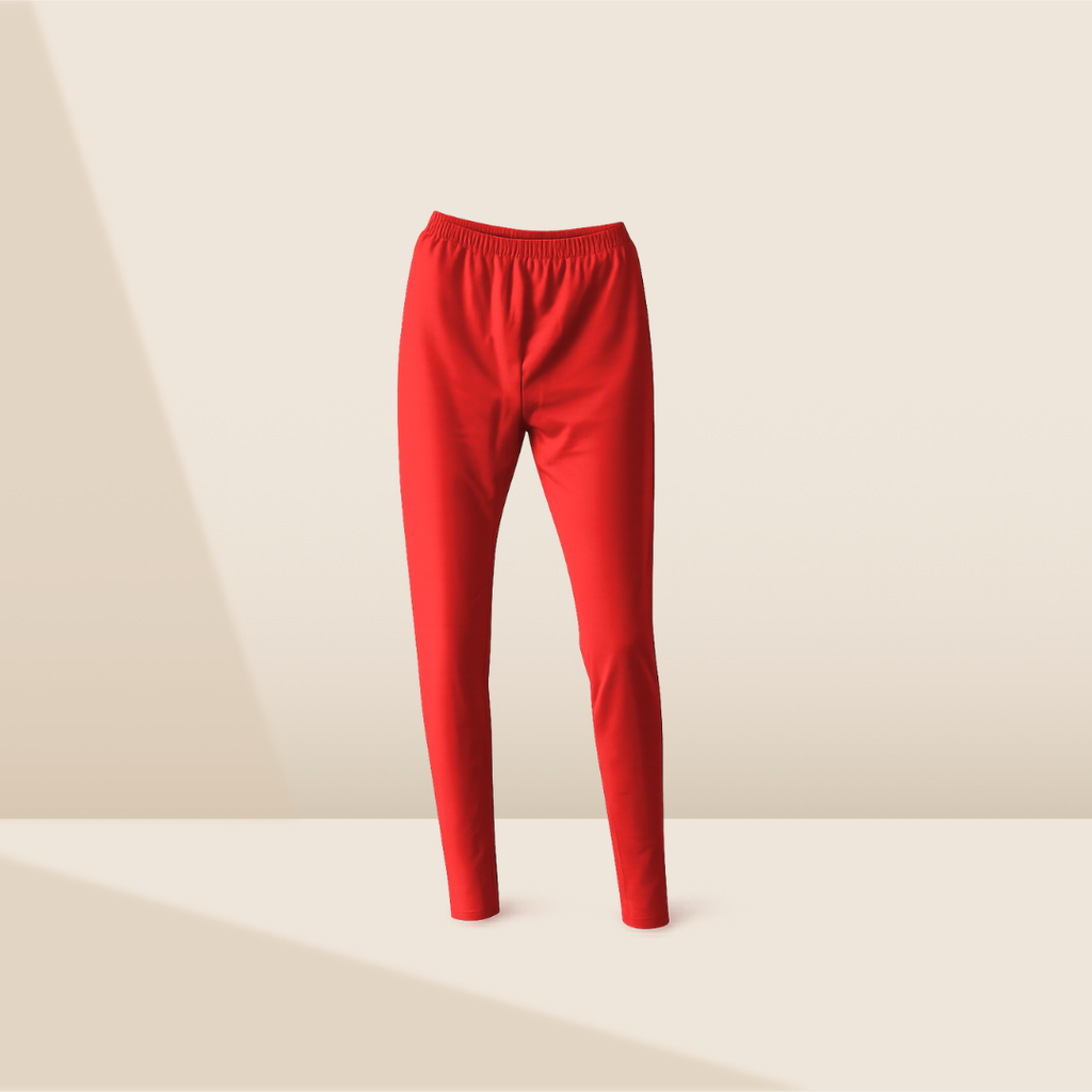 Full Length Leggings - Cherry Red
