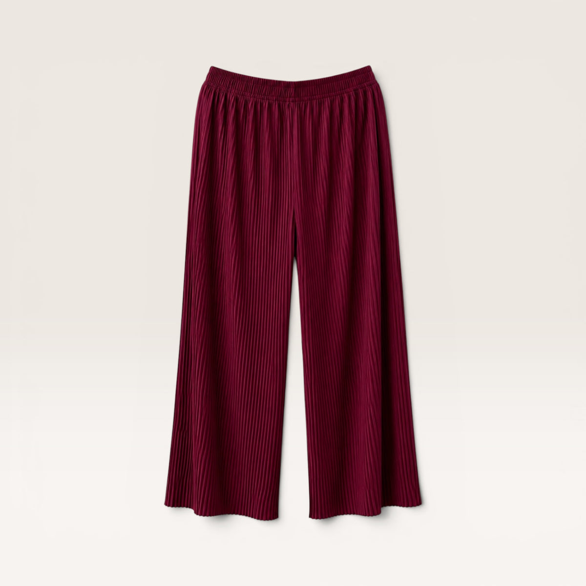 Korean Palazzo Pleated - Royal Maroon