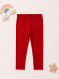 Girls Premium Leggings - Red