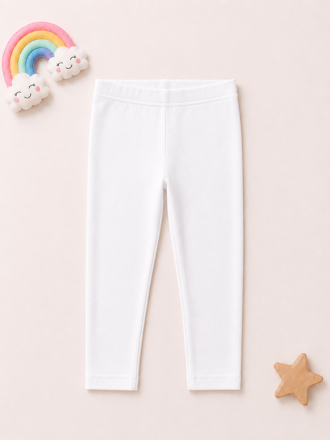 Girls Premium Leggings - White