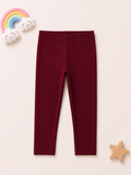 Girls Premium Leggings - Maroon