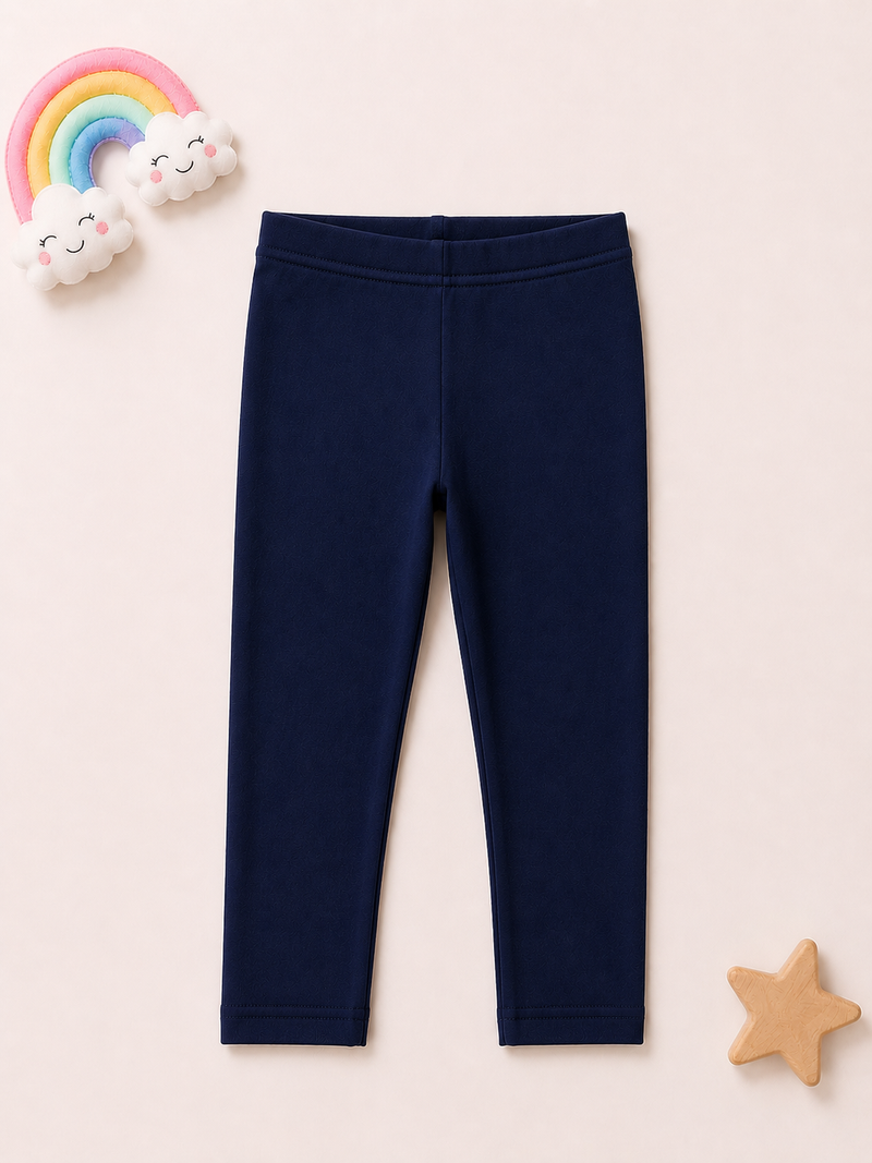 Girls Premium Leggings - Navy Blue