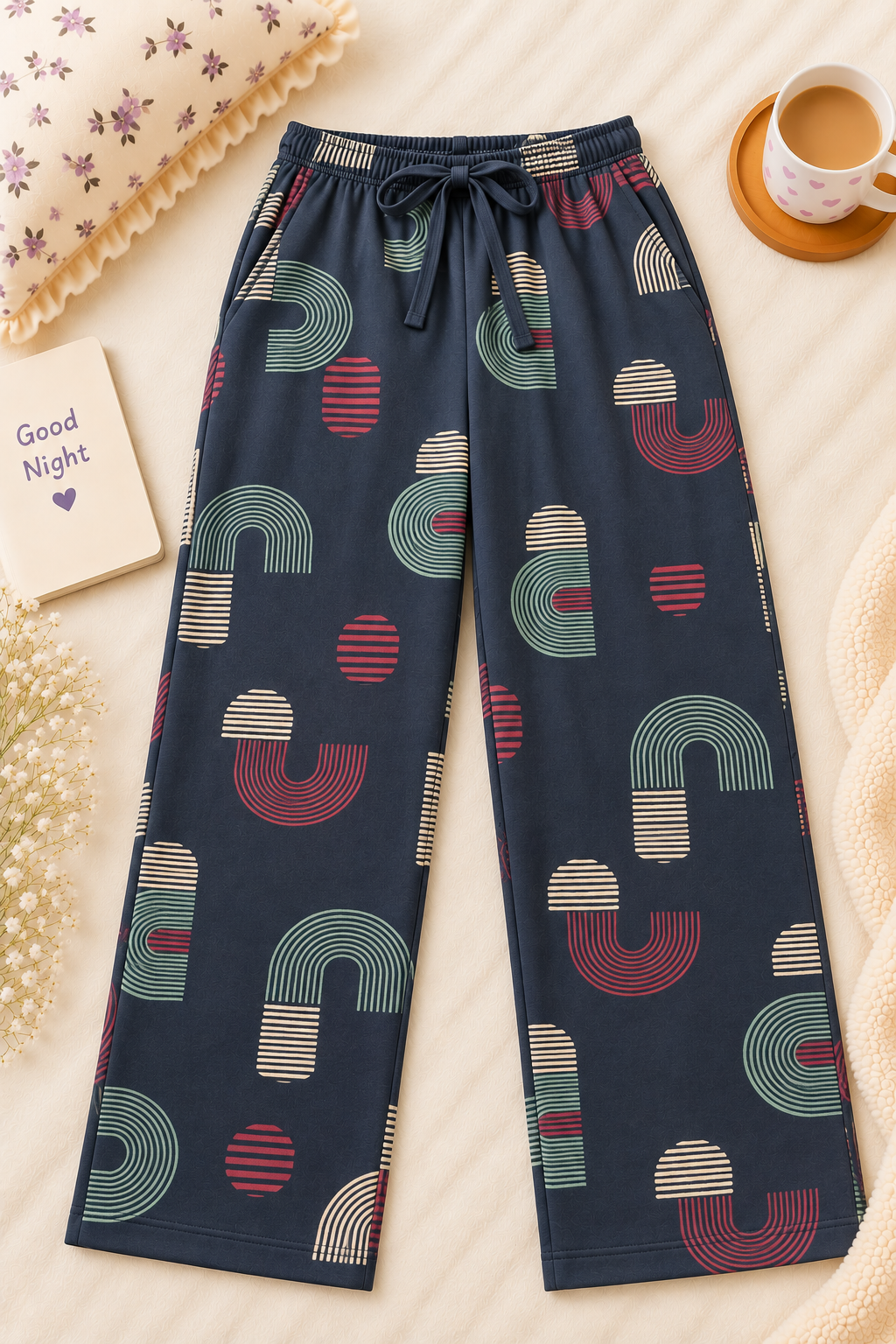 Premium Hosiery Pants - Navy Arches