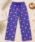Pyjama Full Pants - Violet Stars