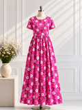 Feeding Maxi Puff Sleeve - Pink Floral