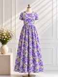 Feeding Maxi Puff Sleeve - Lilac Garden