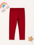 Girls Premium Leggings - Cherry Red