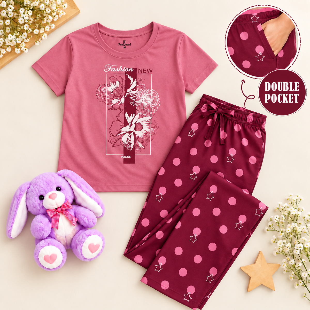 Pack of 5 Premium Pyjama Sets with Full Pants
