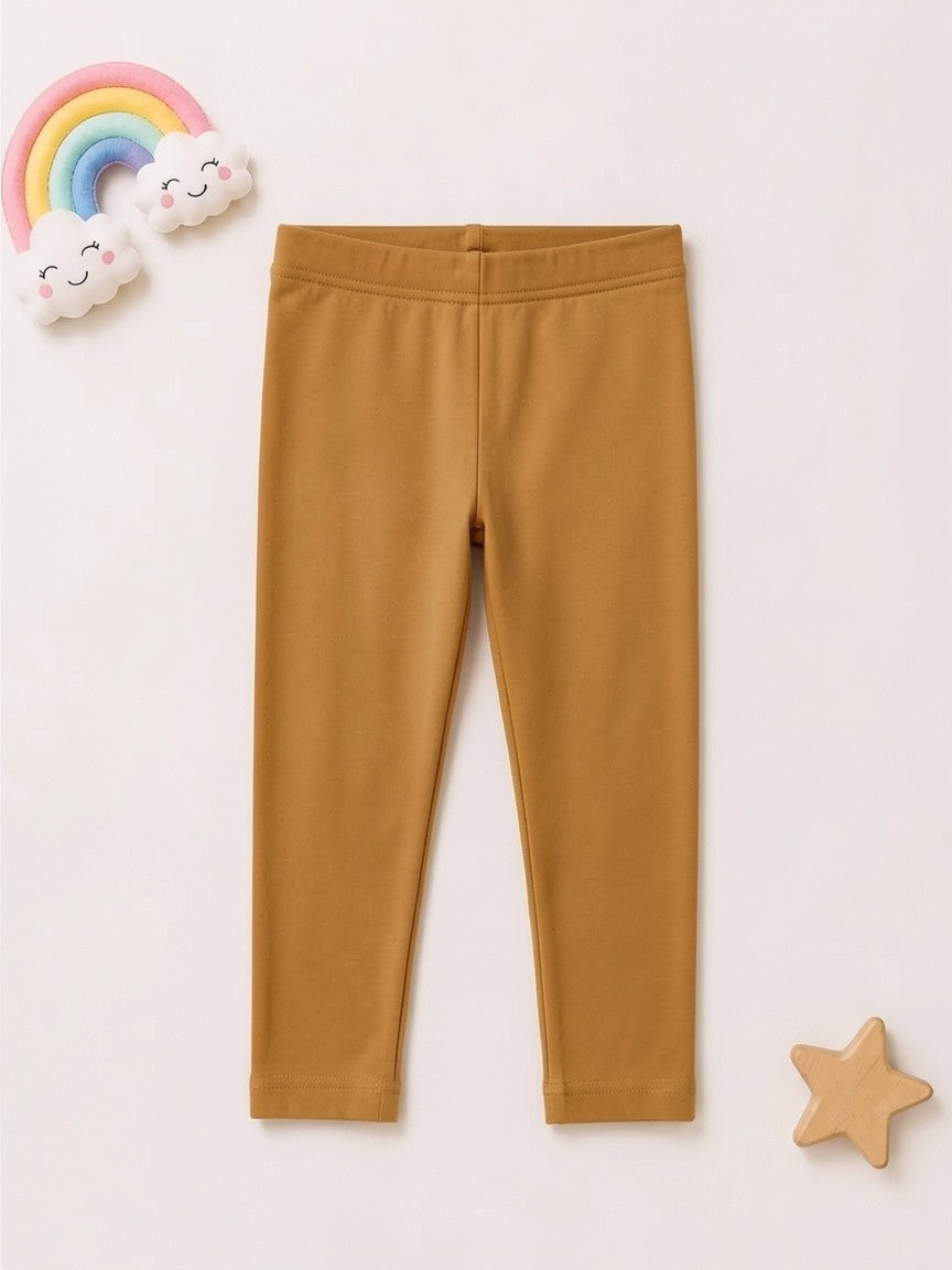 Girls Premium Leggings - Honey