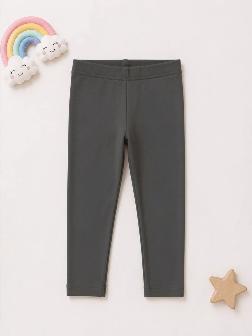 Girls Premium Leggings - Dark Grey