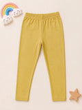 Girls Cotton Leggings - Skin