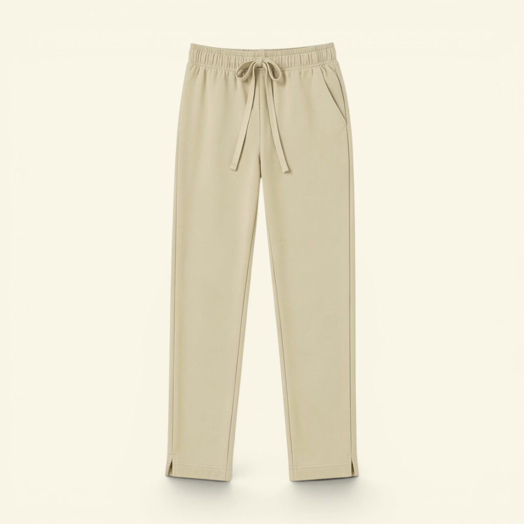 Straight Pants - Nude Beige