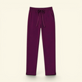 Straight Pants - Vintage Wine