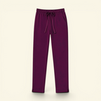 Straight Pants - Vintage Wine