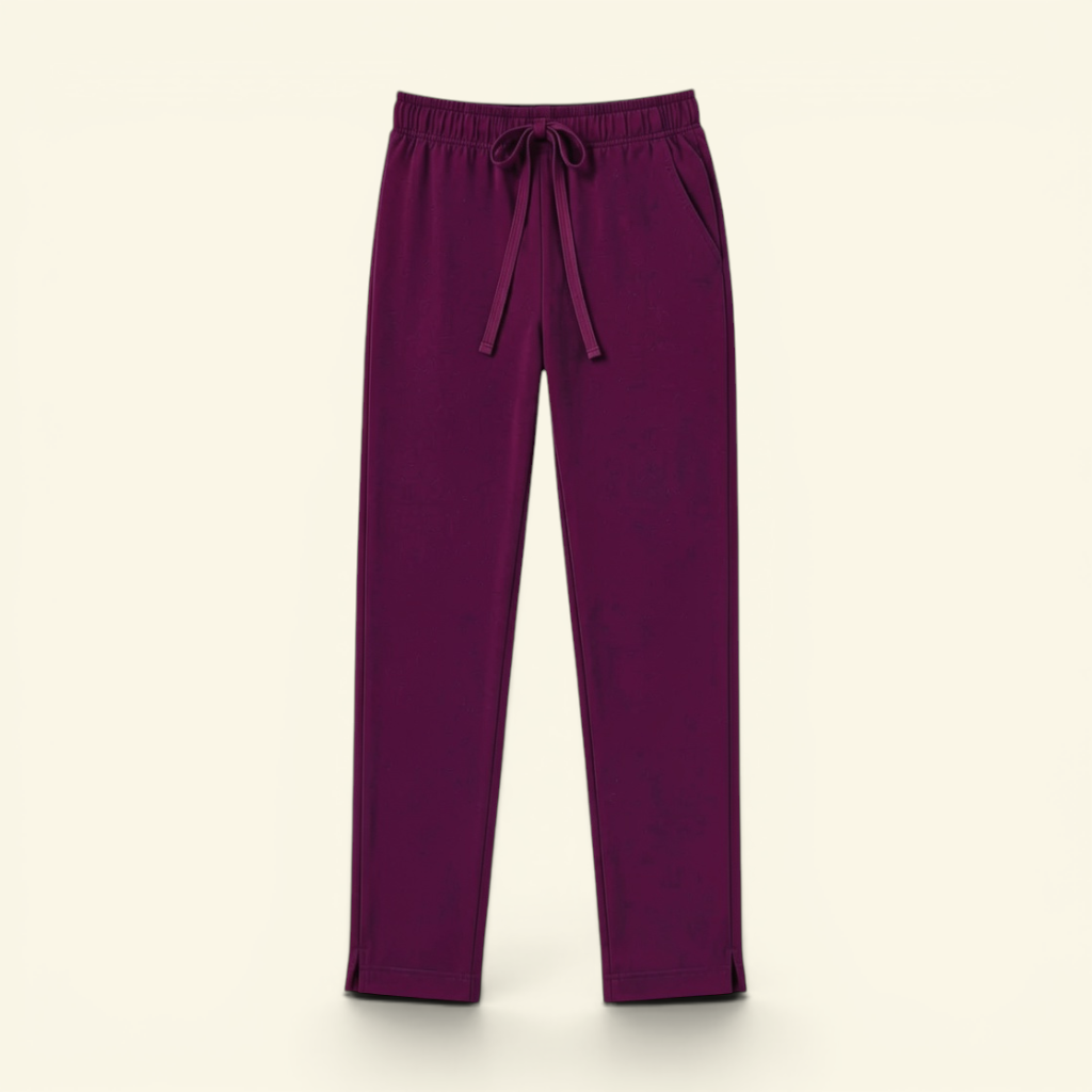 Straight Pants - Vintage Wine