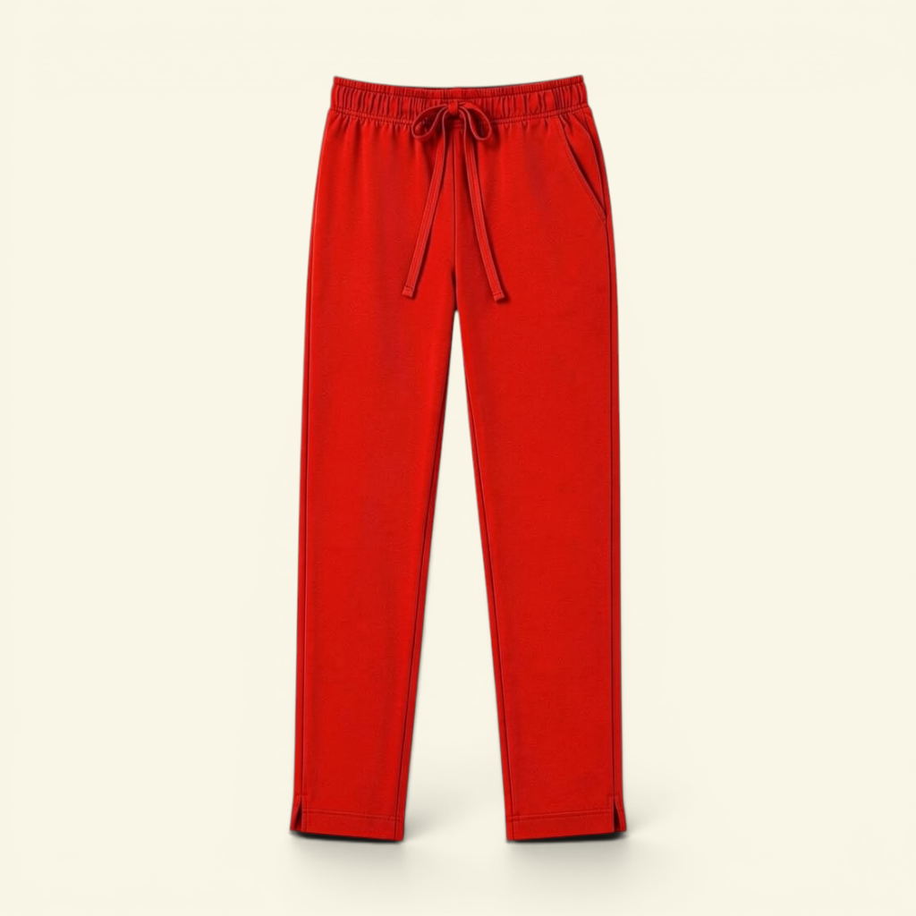 Straight Pants - Cherry Red