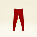 Cotton Leggings - Cherry Red