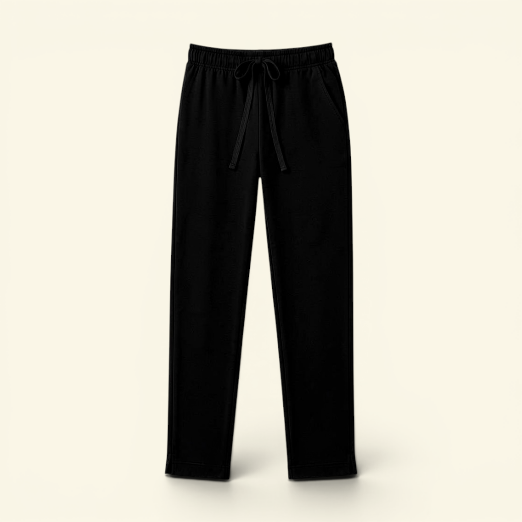 Straight Pants - Midnight Black