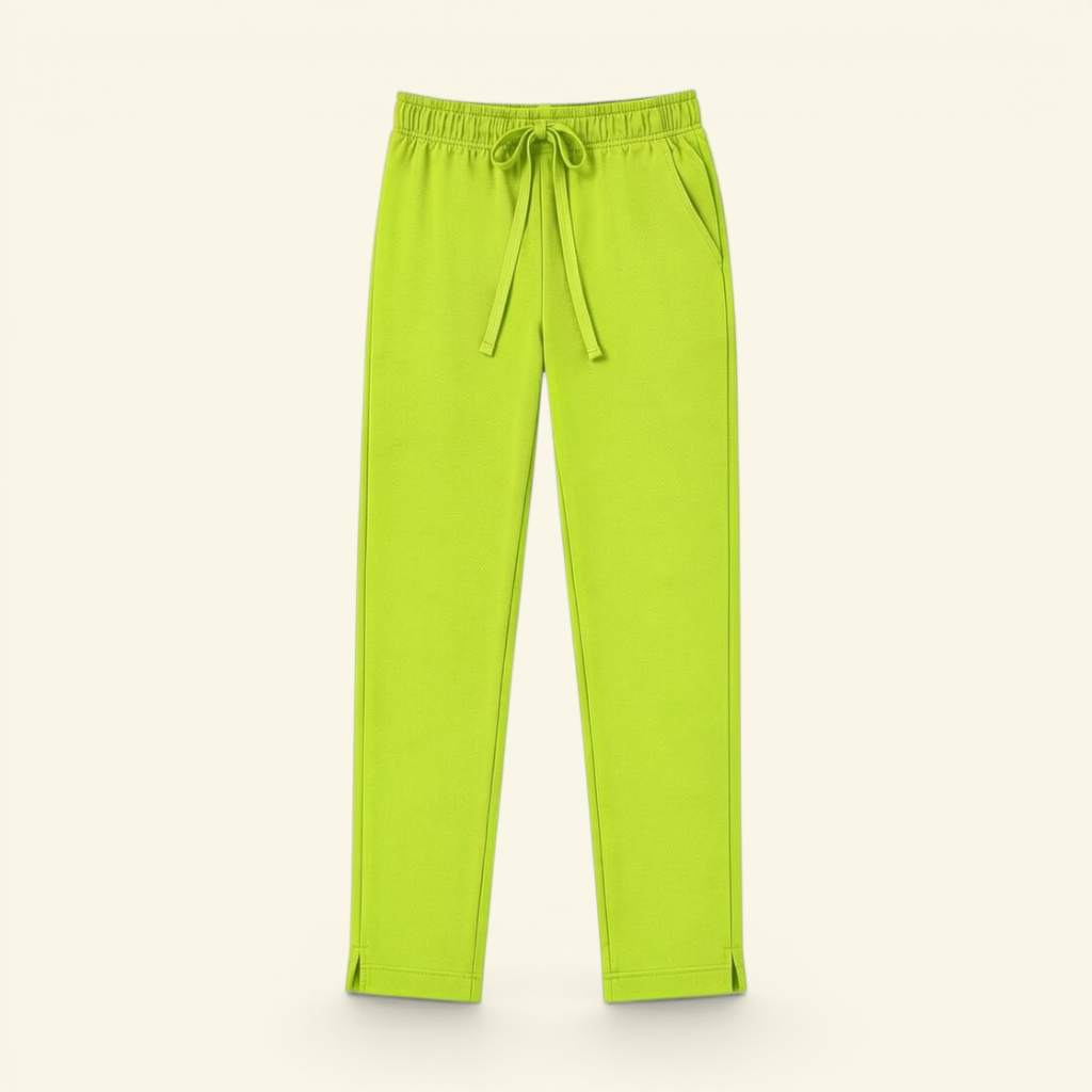Straight Pants - Electric Lime